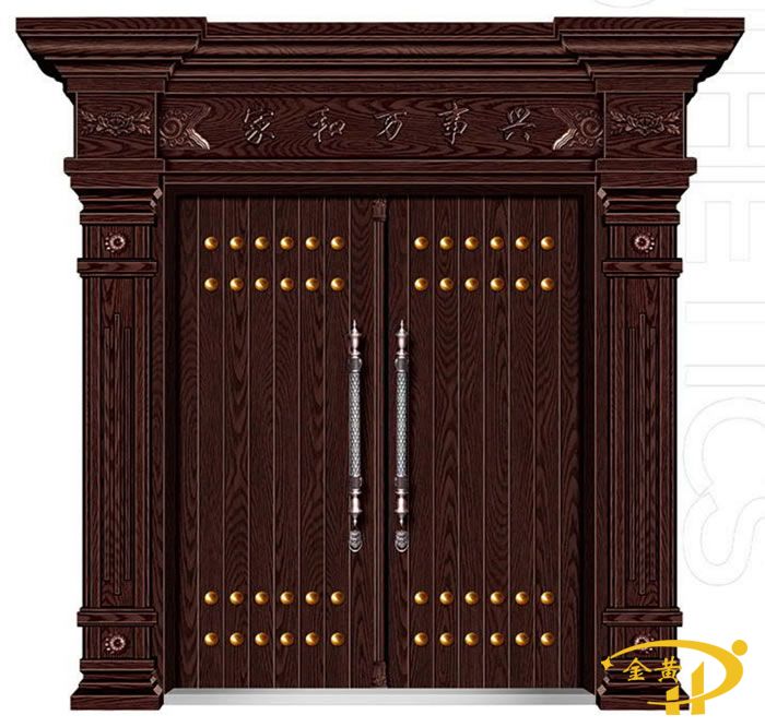 鋅合金復(fù)古新中式門